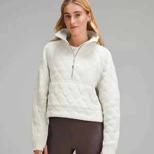 Scuba Oversized Quilted Half Zip